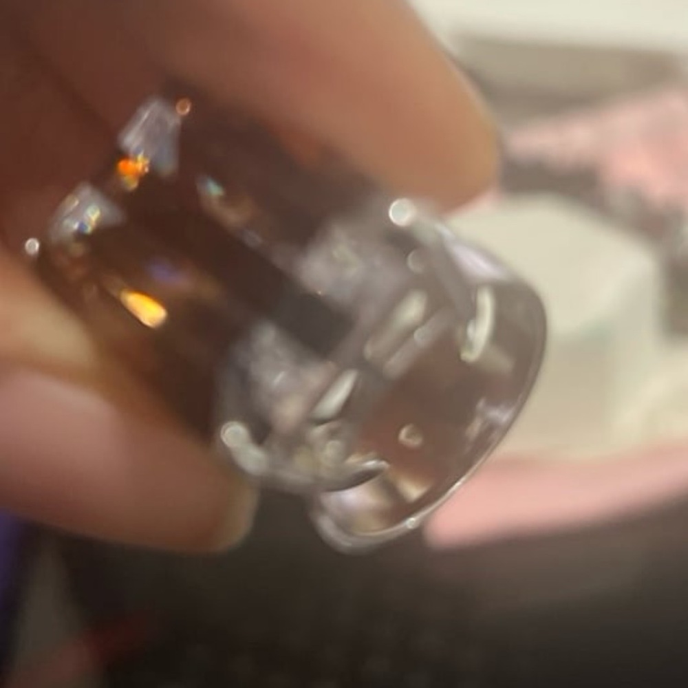 Henribendel Ring Size 6 Large Rectangular Crystal… - image 8